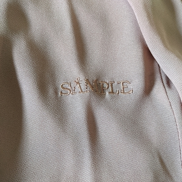 BILL Levkoff Rose wood Chiffon Dress with Spaghetti straps 10 - Picture 15 of 16